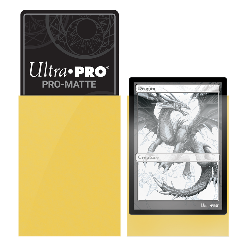 Ultra PRO: Fundas estándar de 50 ct - PRO-Matte (Amarillo) 