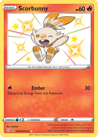 Scorbunny (SV015/SV122) [Espada y escudo: Destinos brillantes] 