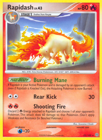 Rapidash (22/100) [Diamante y Perla: Stormfront] 