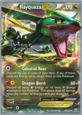 Rayquaza EX (85/124) (Anguille Sous Roche - Clement Lamberton) [Campeonato del Mundo 2013] 