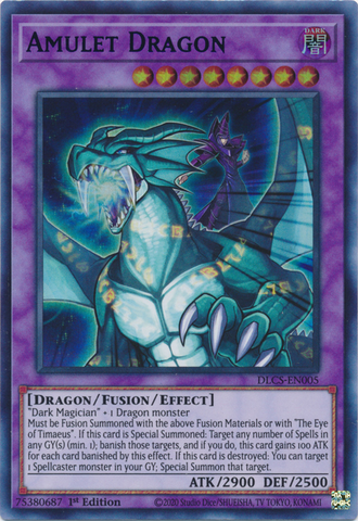 Dragón Amuleto (Azul) [DLCS-EN005] Ultra Raro 