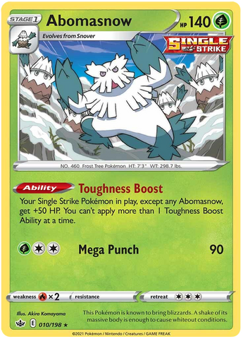 Abomasnow (010/198) [Espada y escudo: Reinado escalofriante] 