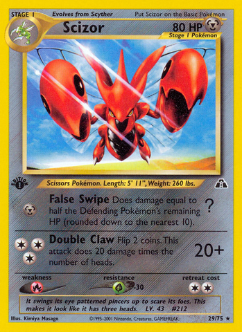 Scizor (29/75) [Neo Discovery 1.ª edición] 