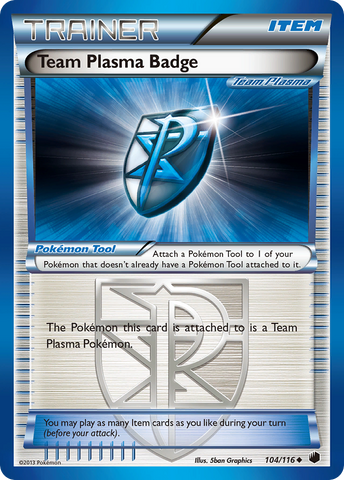 Insignia del equipo Plasma (104/116) [Blanco y negro: Plasma Freeze] 