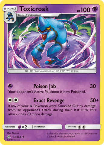 Toxicroak (57/156) [Sol y Luna: Ultra Prisma] 