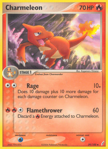 Charmeleon (29/100) [EX: Guardianes de Cristal] 