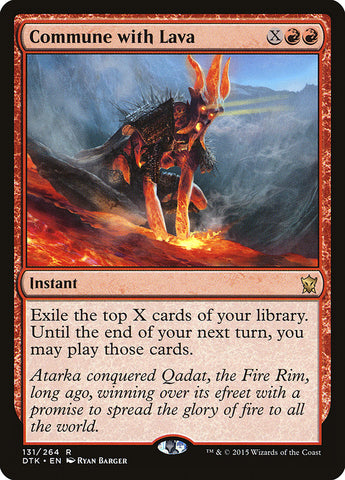 Comunión con Lava [Dragones de Tarkir] 