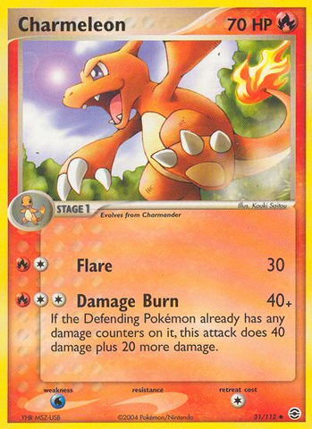 Charmeleon (31/112) [EX: Rojo fuego y verde hoja] 