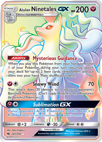 Alolan Ninetales GX (225/214) [Sol y Luna: Trueno perdido] 