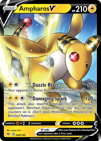 Ampharos V (049/185) [Espada y escudo: voltaje vivo] 