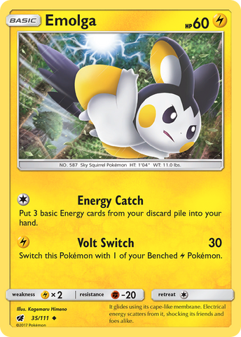 Emolga (35/111) [Sol y Luna: Invasión Carmesí] 