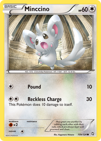 Minccino (109/124) [Blanco y negro: Dragones exaltados] 