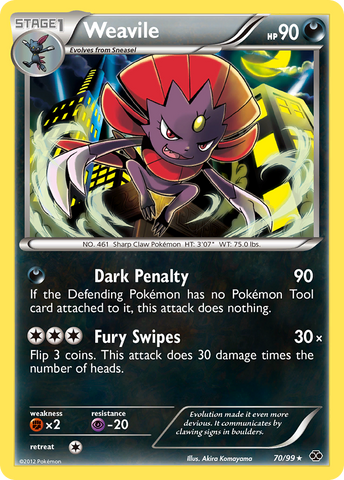 Weavile (70/99) [Blanco y negro: Próximos destinos] 