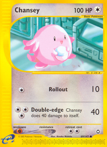 Chansey (69/147) [Acuápolis] 