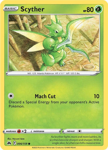 Scyther (006/159) [Espada y escudo: Crown Zenith] 