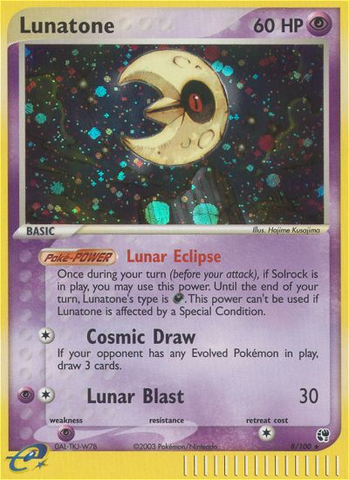 Lunatone (8/100) [EX: Tormenta de arena] 