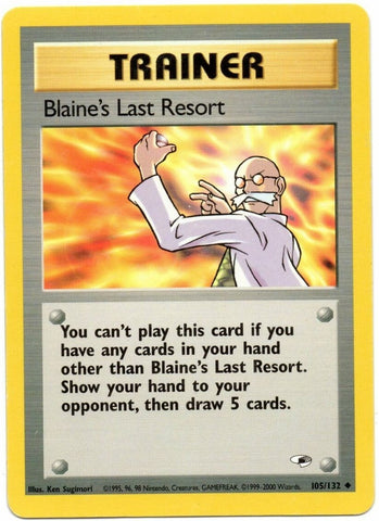 El último recurso de Blaine (105/132) [Gym Heroes Unlimited] 
