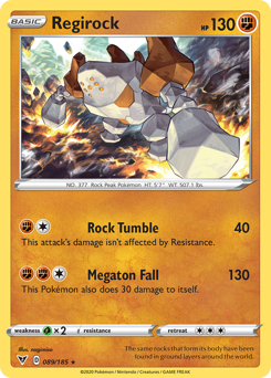 Regirock (089/185) [Espada y escudo: voltaje vivo] 