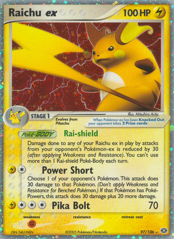 Raichu ex (97/106) [EX: Esmeralda] 