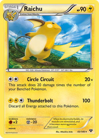 Raichu (43/146) [XY: Conjunto básico] 