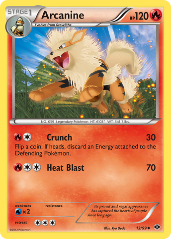 Arcanine (13/99) [Blanco y Negro: Próximos destinos] 