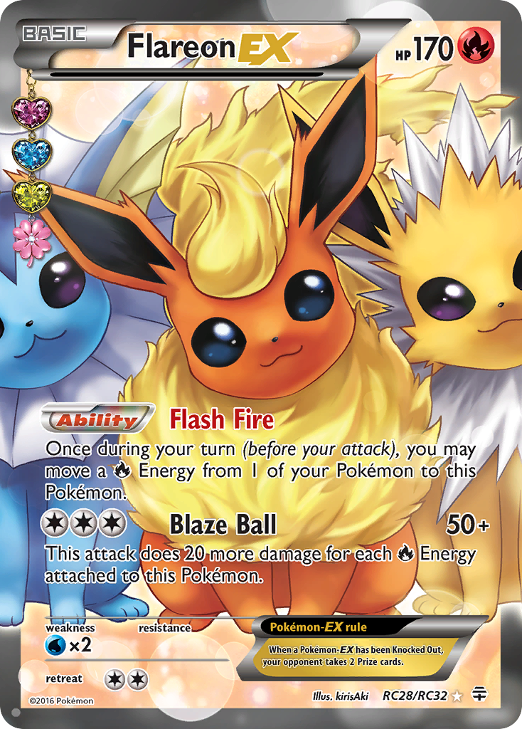 Flareon EX (RC28/RC32) [XY: Generaciones] 
