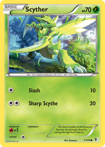 Scyther (7/149) [Blanco y negro: Límites cruzados] 