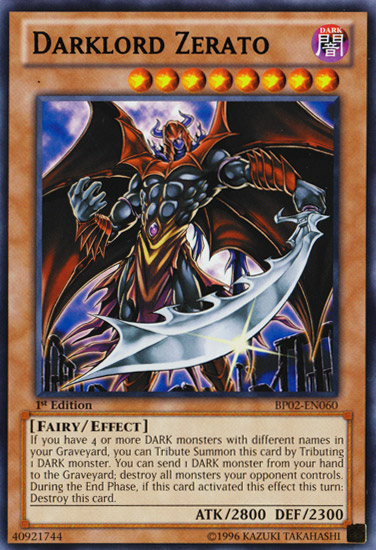 Señor Oscuro Zerato [BP02-EN060] Raro 