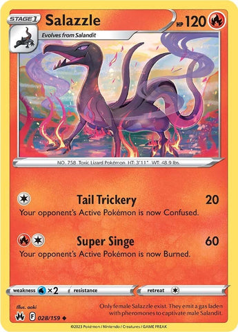 Salazzle (028/159) [Espada y escudo: Crown Zenith] 