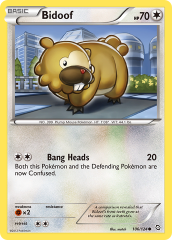 Bidoof (106/124) [Blanco y Negro: Dragones Exaltados] 