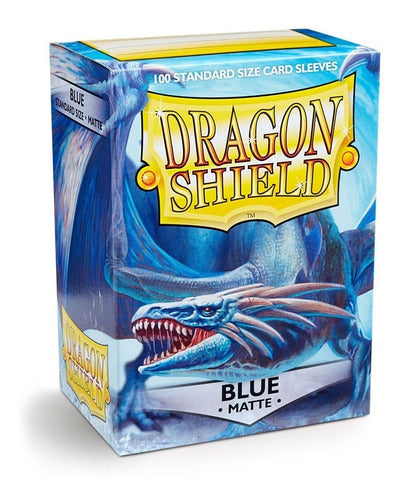 Dragon Shield Sleeves - Blue Matte (100 protectores)