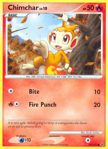 Chimchar (70/127) [Platino: Conjunto básico] 