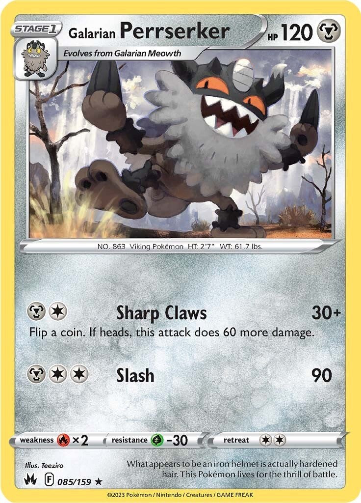 Perrserker de Galar (085/159) [Espada y escudo: Crown Zenith] 