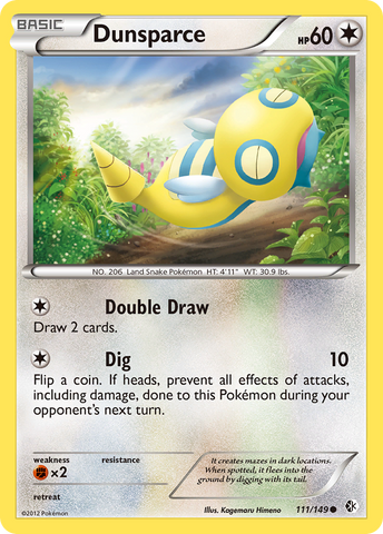 Dunsparce (111/149) [Blanco y negro: Límites cruzados] 
