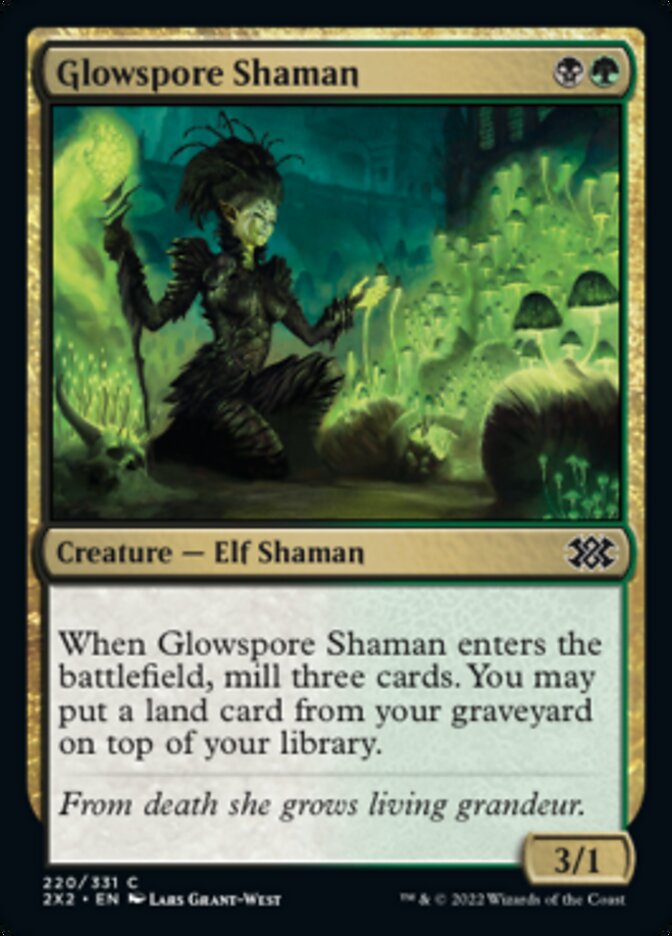 Glowspore Shaman [Double Masters 2022]