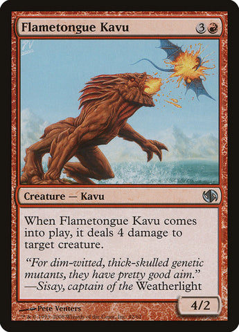 Flametongue Kavu [Mazos de duelo: Jace contra Chandra] 