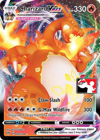 Charizard VMAX (020/189) [Paquete de premios Serie Uno] 