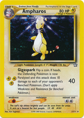 Ampharos (1/111) [Neo Génesis Ilimitado] 
