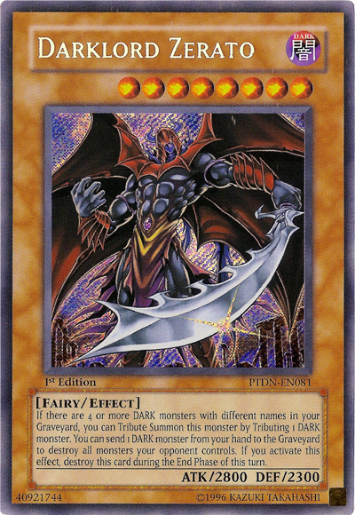 Señor Oscuro Zerato [PTDN-EN081] Secreto Raro 