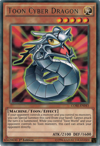 Dragón cibernético de dibujos animados [CORE-EN043] Raro 