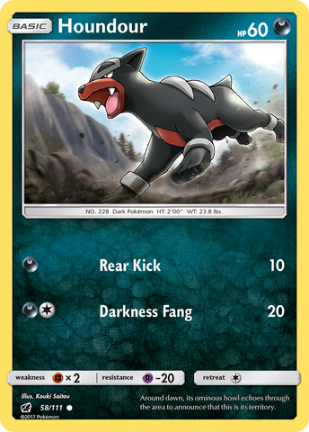 Houndour (58/111) [Sol y Luna: Invasión Carmesí] 