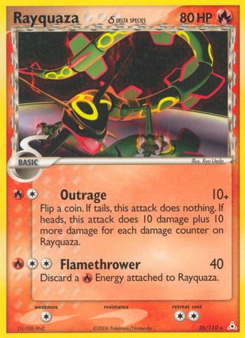Rayquaza (26/110) (Especie Delta) [EX: Holon Phantoms] 
