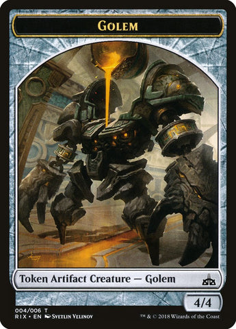 Ficha de Golem [Rivales de las fichas de Ixalan] 