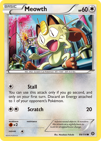 Meowth (88/114) [XY: Asedio de vapor] 