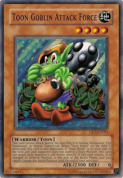 Fuerza de ataque Toon Goblin [DL7-EN001] Súper raro 