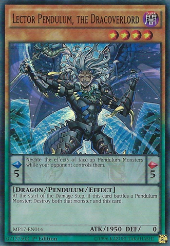 Lector Pendulum, el Dracoverlord [MP17-EN014] Ultra Raro 