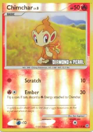 Chimchar (76/130) [Promociones de Burger King: Colección 2008] 