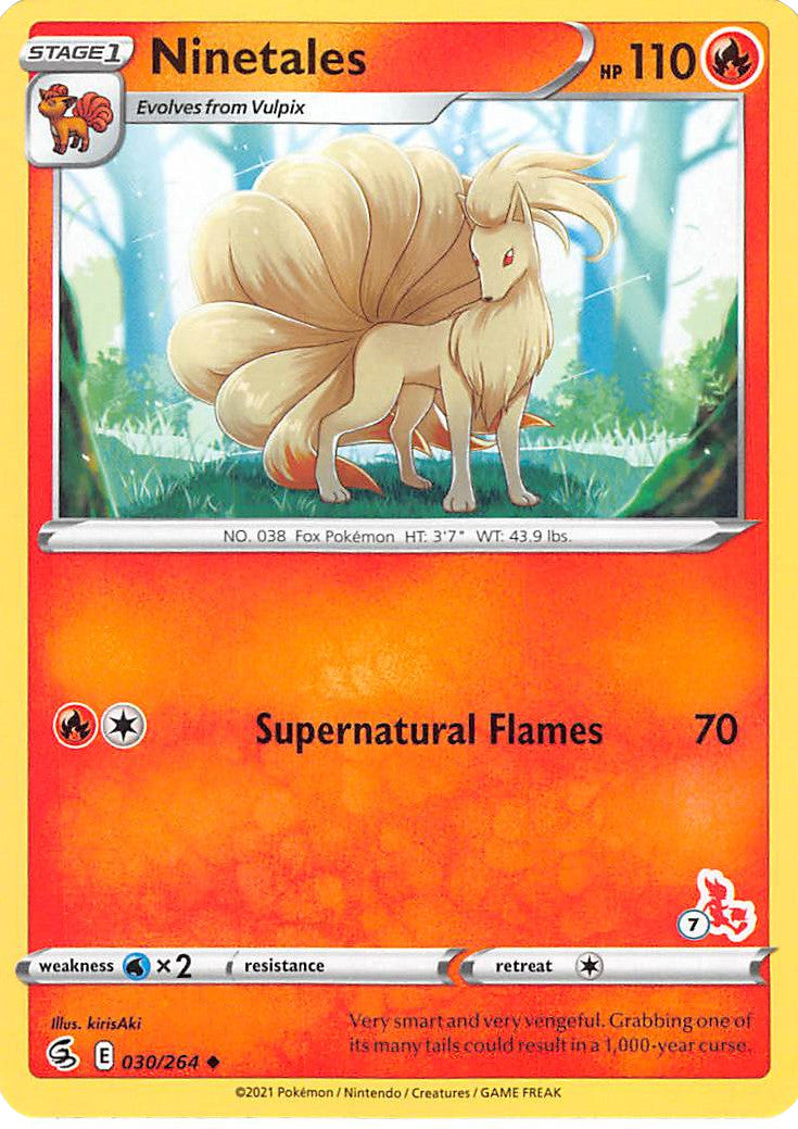 Ninetales (30/264) (Sello de Cinderace n.° 7) [Battle Academy 2022] 