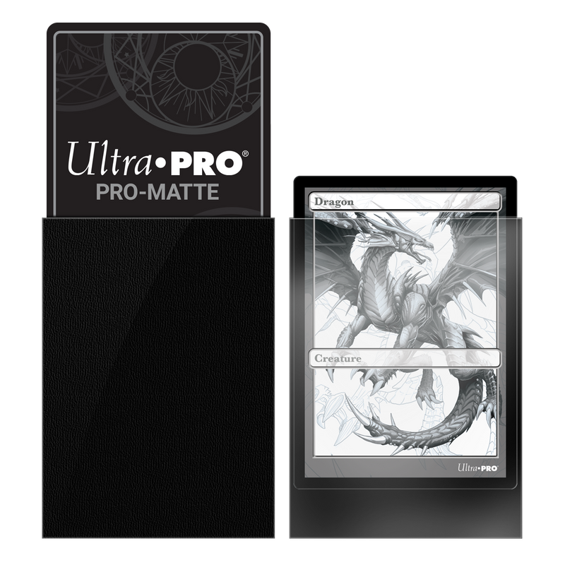 Ultra PRO: Fundas estándar de 100 ct - PRO-Matte (negro) 