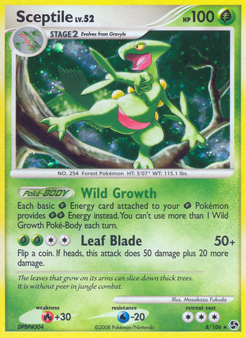 Sceptile (8/106) [Diamante y Perla: Grandes encuentros] 